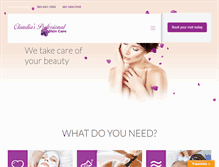 Tablet Screenshot of clauskincare.com